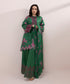 Women's Unstitched Lawn Embroidered Green 3 Piece Suit